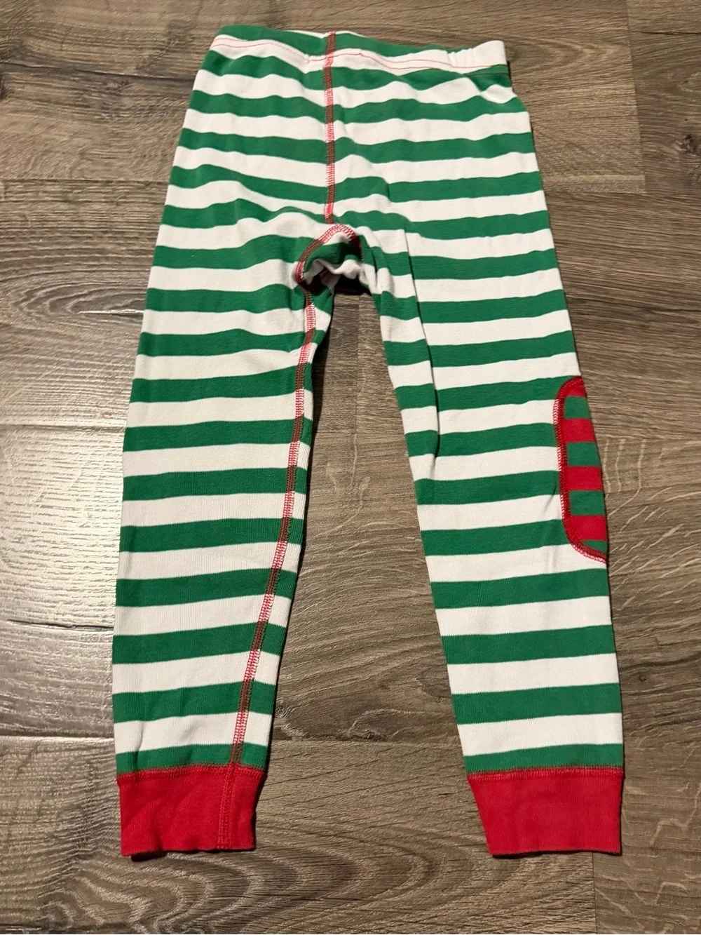 Hanna Andersson Red & Green Striped Kids Pajama Set Size 4